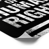 Poster Big Fan Of Human Rights Distressed American Flag A (Coin)