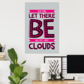 Poster Big Fat Clouds Premium (Bureau à domicile)