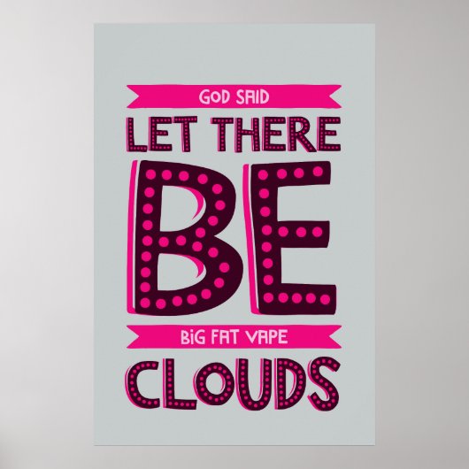Poster Big Fat Clouds Premium (Devant)