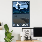 Poster Big Foot à travers le terrain de golf (Bureau à domicile)