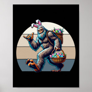 Poster Big Foot Avec des Oreilles de Lapin Volant Un Pani