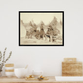 Poster Big Foot Miniconjou Indian Camp SD 1891 (Cuisine)