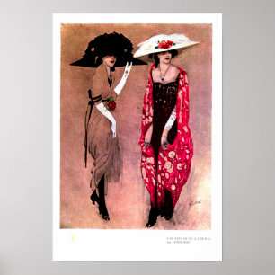 Poster Big hat fashion