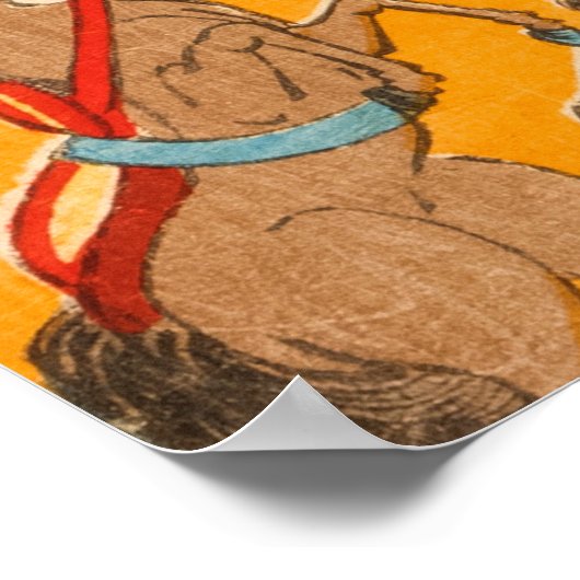 Poster Big Japanese Circus woodblock print (Coin)