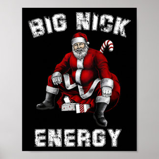 Poster Big Nick Energy Fun Père Noël Noël