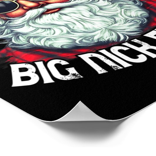 Poster Big Nick Energy Fun Père Noël Noël 1 (Coin)