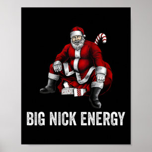 Poster Big Nick Energy Fun Père Noël Noël 3