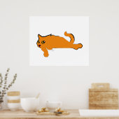 Poster Big Orange Cat Art (Cuisine)