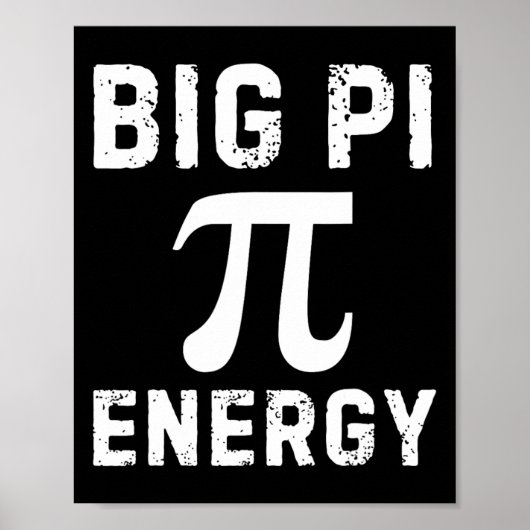 Poster Big Pi Energy Funny Pi Day Math 3.14 Spiral Pi Sym (Devant)