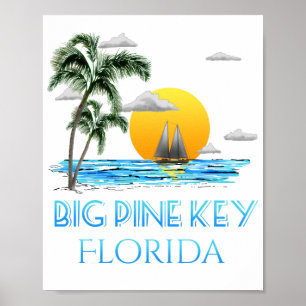 Poster Big Pine Key Florida Keys voile