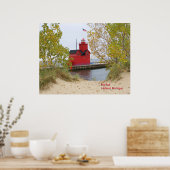 Poster Big Red Lighthouse (Cuisine)