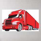 Poster Big Red Truck (Devant)