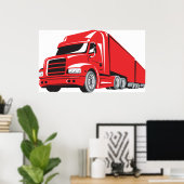 Poster Big Red Truck (Bureau à domicile)