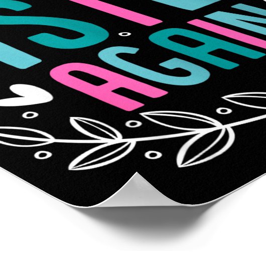 Poster Big Sister Again Girls Sibling Announcement Funny (Coin)