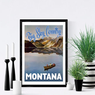Poster Big Sky Country Montana