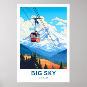 Poster Big Sky Montana Imprimer