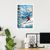 Poster Big Sky Ski Print 1 (Bureau à domicile)