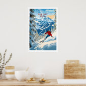 Poster Big Sky Ski Print 1 (Cuisine)