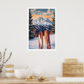 Poster Big Sky Wall Art Ski Print 1 (Cuisine)