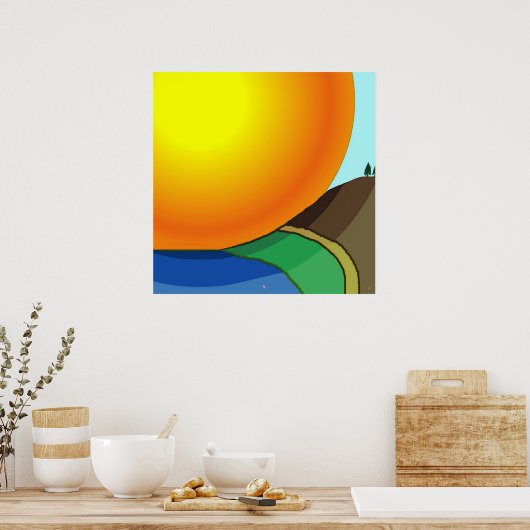 Poster Big Sunrise (Cuisine)