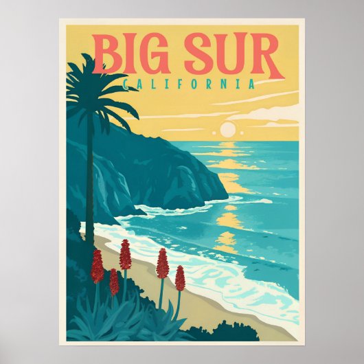 Poster Big Sur - La beauté de la côte Pacifique en Califo (Devant)