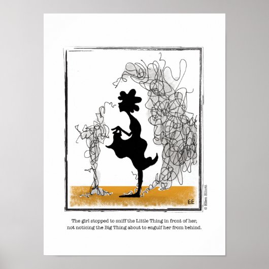 Poster BIG THING dessin d'Ellen Elliott (Devant)