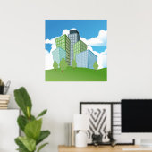 Poster Big Time Corporation - Skyscraper (Bureau à domicile)