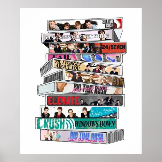 Poster Big Time Rush Cassette Tape (Devant)