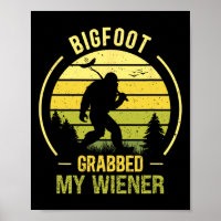 Bigfoot a attrapé mon Wiener Funny Bbq Sasquatch