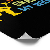 Poster Bigfoot a attrapé mon Wiener Funny Bbq Sasquatch (Coin)