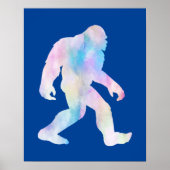 Poster Bigfoot à l'aquarelle (Devant)