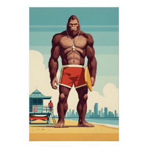 Poster Bigfoot Cool