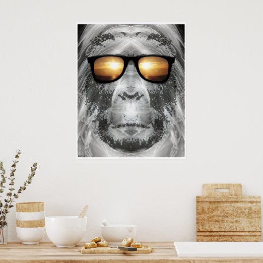 Poster Bigfoot dans les tons (Cuisine)