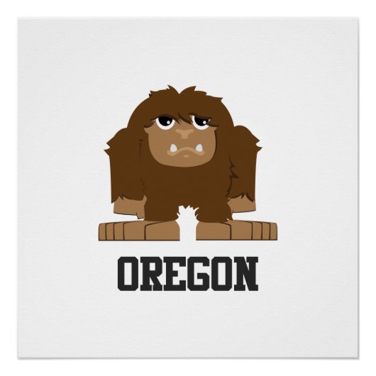 Poster Bigfoot de l'Oregon (Devant)