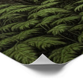 Poster Bigfoot debout dans les arbres art IA (Coin)