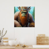 Poster Bigfoot Eco Warrior (Cuisine)