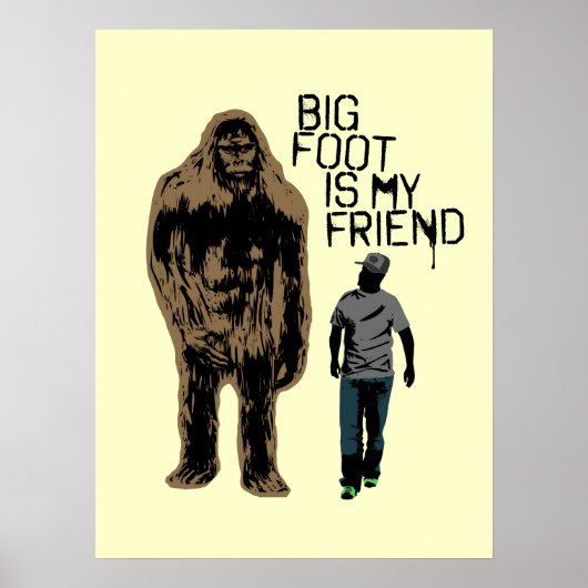 Poster Bigfoot est mon ami (Devant)