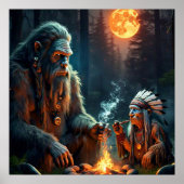 Poster Bigfoot et la forêt principale de Lune (Devant)