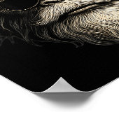 Poster Bigfoot Face Sungles Santa Christmas Funny Xmas Sa (Coin)