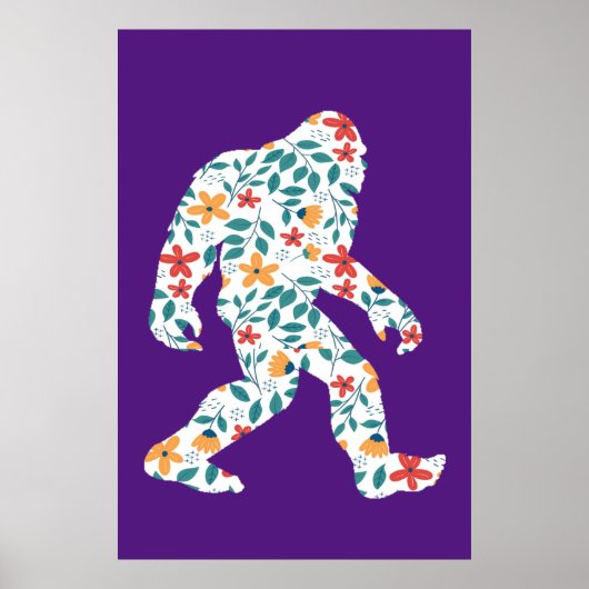 POSTER BIGFOOT FLORAL (Devant)