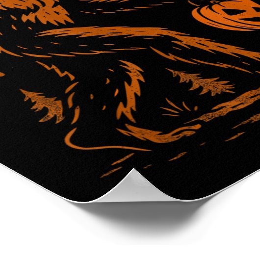 Poster Bigfoot Halloween Sasquatch (Coin)