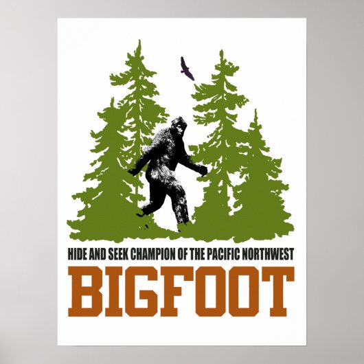 Poster Bigfoot Hide et chercher Champion Pacifique Nord-O (Devant)