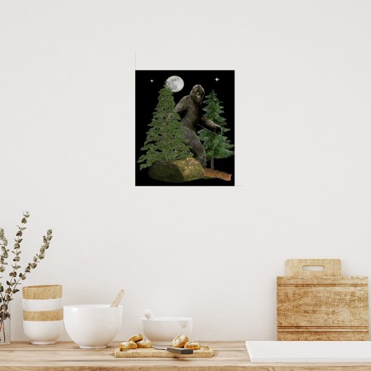 Poster Bigfoot Hunter (Cuisine)