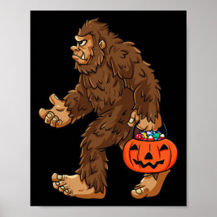 Poster Bigfoot Jack-o'-lantern Fun Halloween Garçons Enfa