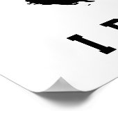 Poster Bigfoot je crois texte personnalisable (Coin)