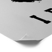 Poster Bigfoot je crois texte personnalisable (Coin)