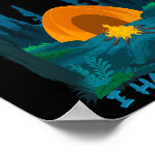 Poster Bigfoot Je Déteste Les Humains Et Vous Devriez Aus (Coin)