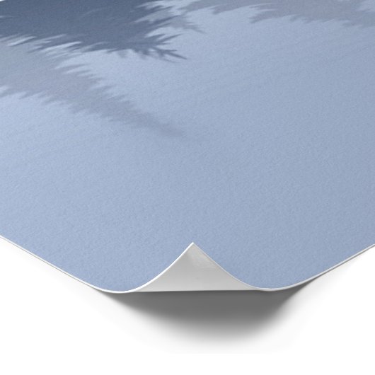 Poster Bigfoot Lake Canoe Forêt sauvage de pins (Coin)