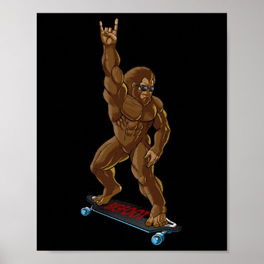 Poster Bigfoot Long Embarquement Rock On - Sasquatch Big (Devant)