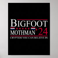 Bigfoot Mothman Élection présidentielle 2024 Vote 